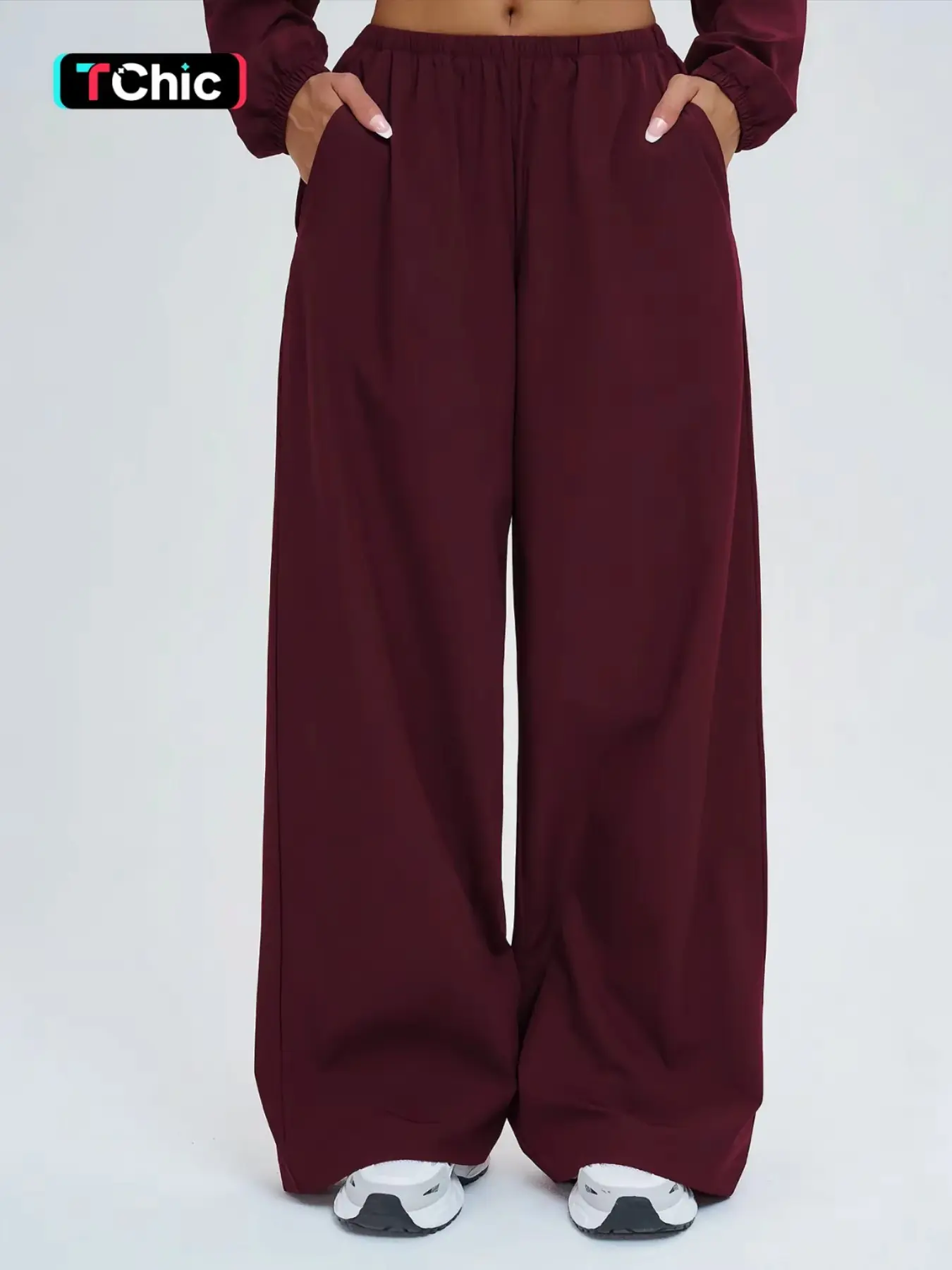 Women's Loose Fit UV Protection Sports Pants with Pockets, Breathable Wide Leg Outdoor Cycling Hiking Trousers for Casual Wear, Casual everyday wear, Activewear, Bottom, Casual Sporty Trousers, Casual Fashion Pants