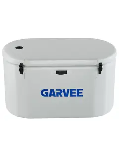 Ice Bath Tub for Athletes, Compatible with Water Chillers, 248Gallon Inflatable Cold Plunge Tub with Insulated Lid, Portable Cold Water Therapy Ice Pod for Recovery (White-Blue, 248 gal)