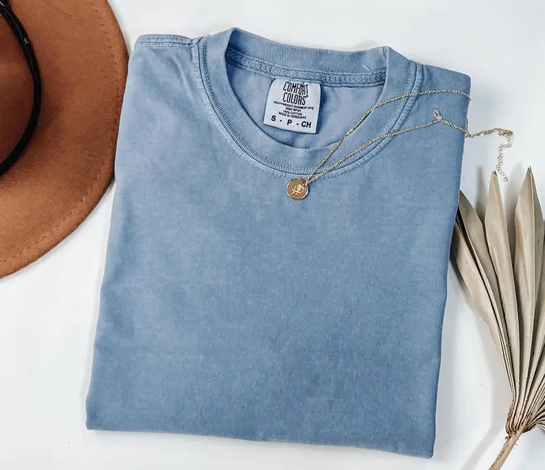 Comfort Colors Blank Shirt, Premium Soft Cotton fit Tee, Unisex Blank T-Shirt, Quality Pigment Dyed Blank