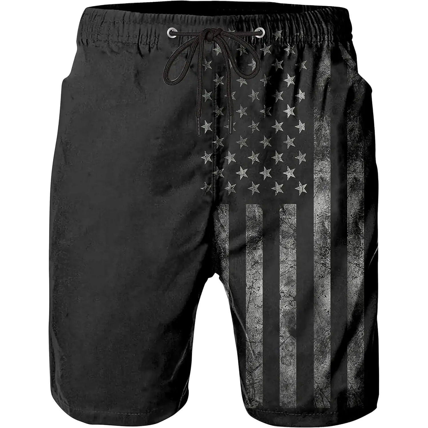 Men's Quick-Dry Solid Board Shorts with Breathable Mesh Liner, Large Big & Tall Fit Swim Trunks, Beach Wear, All Seasons Unisex Swimming Shorts