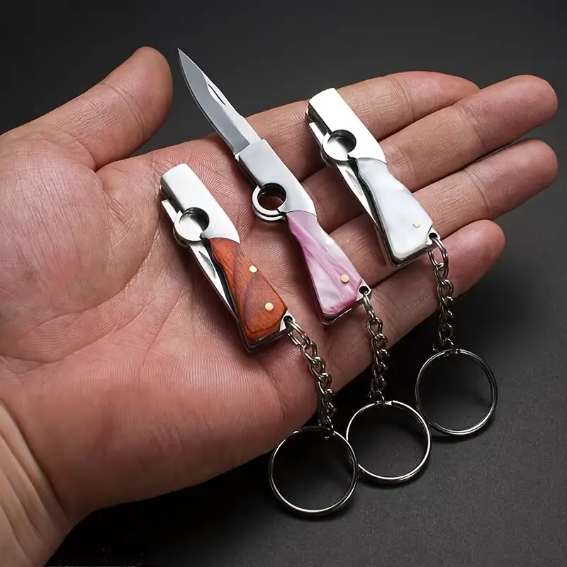 Miniature Knife Keychain, Sharp Micro Pocket Tool, Outdoor Utility Accessory, Ideal for Unboxing & Opening Packages, Portable Design, Multitool Keychain Opener, Stainless Steel Keychain, Key Accessories