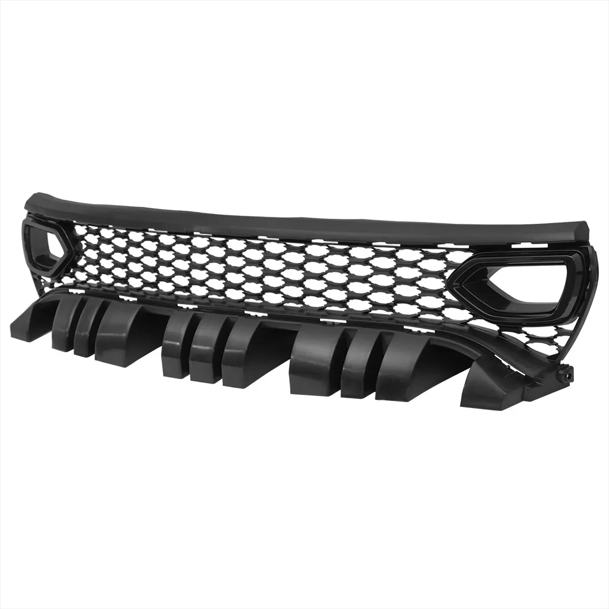 2015-2023 Dodge Charger SRT/RT/GT/Scat Pack Black Dual Snorkel Front Upper Grille 2015-2023 Dodge Charger SRT/RT/GT/Scat Pack Black Dual Snorkel Front Upper Grille