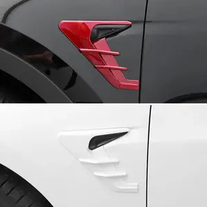 For Tesla Model 3 Moel Y 2020-2025 Car Side Camera Protection Covers Kit Decoration Sticker Car Modification Accessories