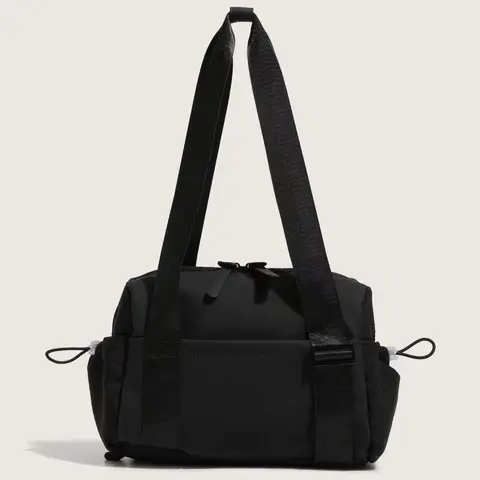 Women's Solid Color Handbag, 25 fall&winter New Style Fashionable Large Capacity Travel Gym Athletic Workout Sport Bags, Casual Versatile Zipper Shoulder Bag for Daily Travel Work Commute, Casual Sports Bag, Multifunctional Sports Bag, Fitness Bag