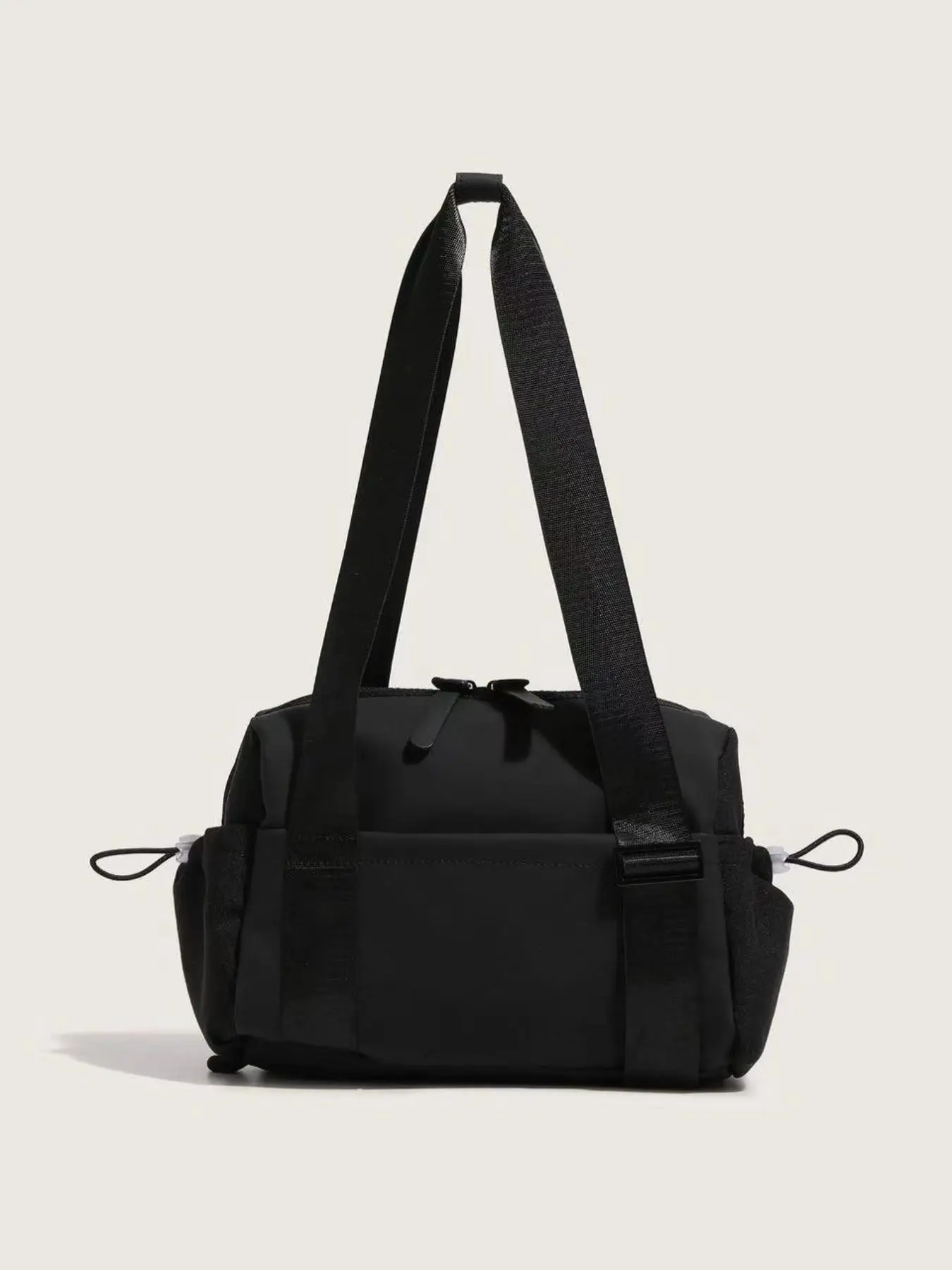 Women's Solid Color Handbag, 2024 New Style Fashionable Large Capacity Travel Gym Bag, Casual Versatile Zipper Shoulder Bag for Daily Travel Work Comm