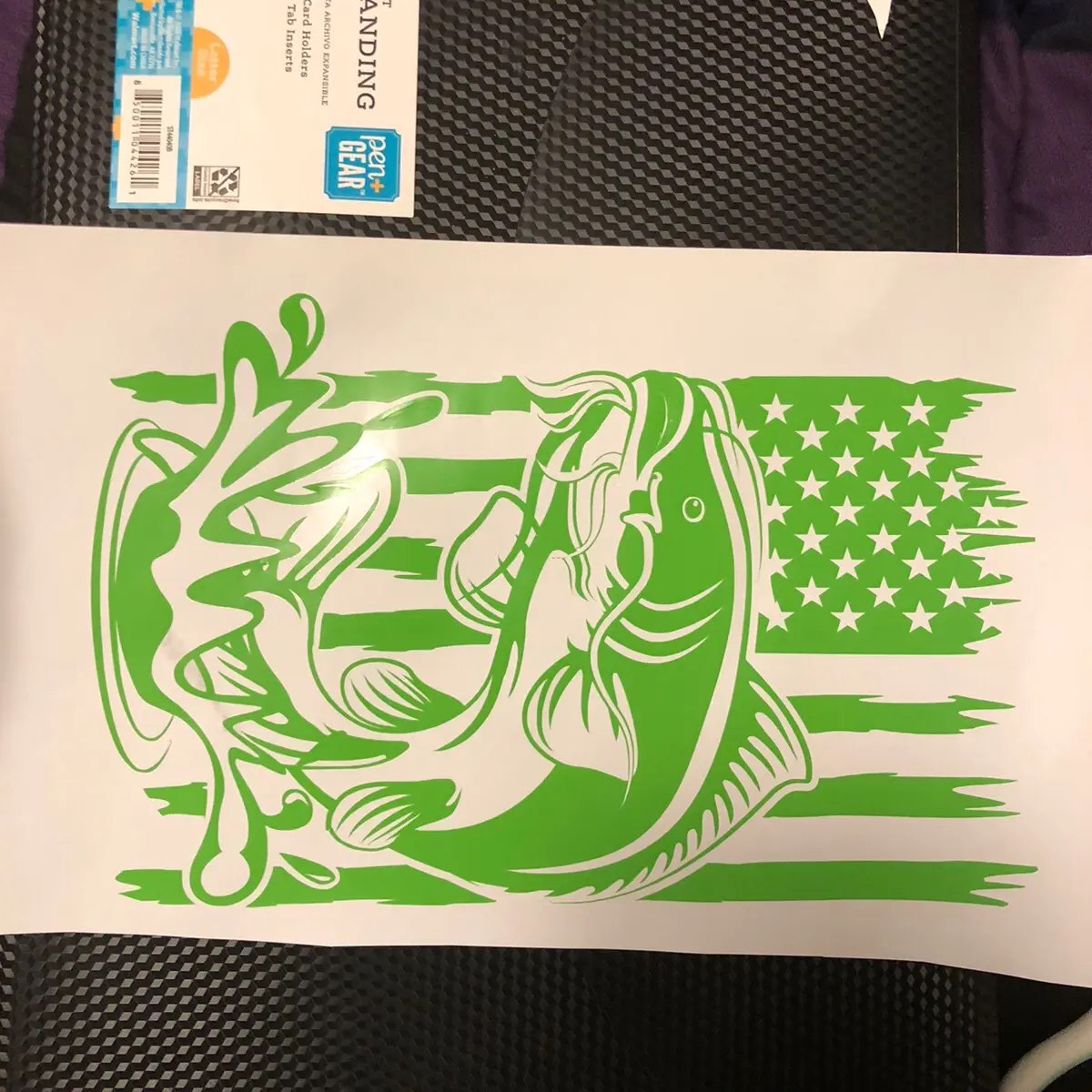 Catfish flag decal Catfish flag decal
