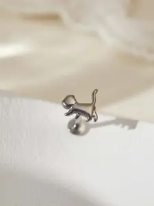 Animal Titanium Flat Back Earrings for Women, Internally Threaded Front Screw, ASTM F136 Implant Grade, 16G - 18G Interchangeable Stud, Cartilage Helix Tragus Conch Lobe Earring