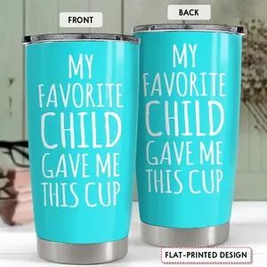 SANDJEST Mom Tumbler Gift, My Favorite Child Gave Me This Cup 22oz Insulated Travel Mug, Awesome Mother's Day, Birthday, Christmas Tumblers Gifts Idea  2
