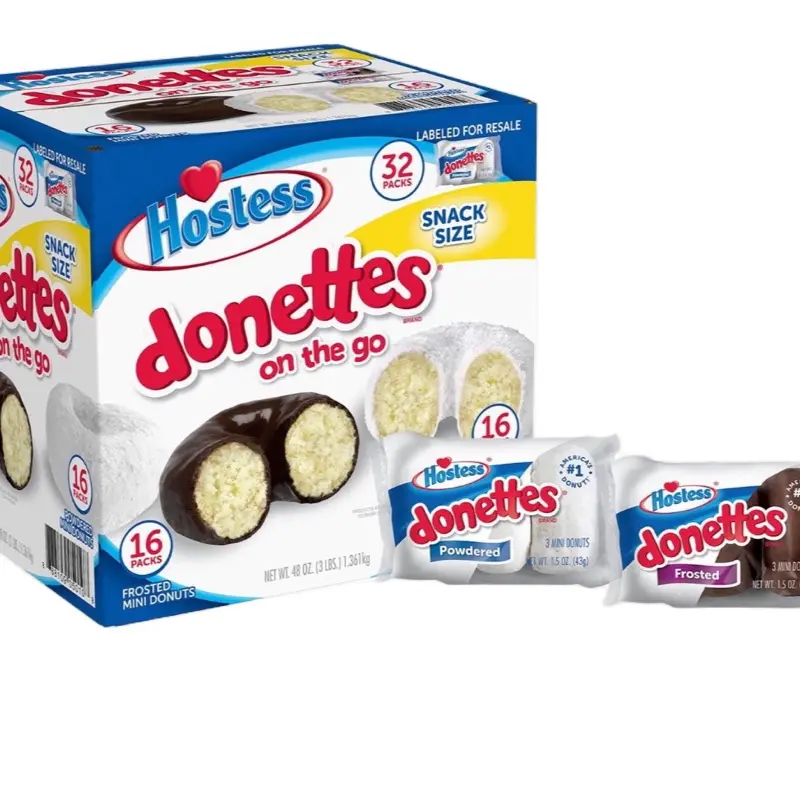 Donettes Variety Pack Donuts, Snack Size, 1.5 oz., 32 pk.