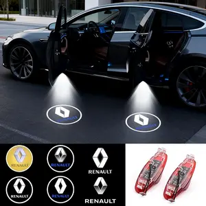 Renault Iron Shell LED Welcome Lights, Multiple Car Logos Available, Fits Megane Laguna Latitude, Night Opening Ceremony, Safety Lighting