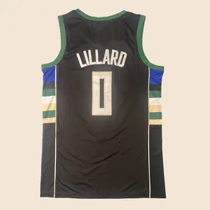 stitched Basketball Jersey Men's Sleeveless Black