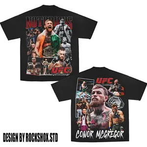 UFC Conor McGregor Retro Cotton Graphic tee, Graphic t-shirts, oversized tshirt – Irish Legend Fighter Gift, Gift for fan, UFC Style