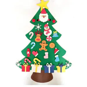 Felt Christmas Tree Ornaments - DIY Interactive Design for Kids - Safe & Eco-Friendly - Easy Assembly - Perfect for Holiday Decor & Gifts