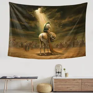Hazrat Ali Asghar with Hazrat Hussain Banner - Top Quality Muharram & Ashura Tapestry, Shia Islamic Wall Hanging for Living Room, Bedroom, Dorm - Aesthetic Home Decorroom accessories