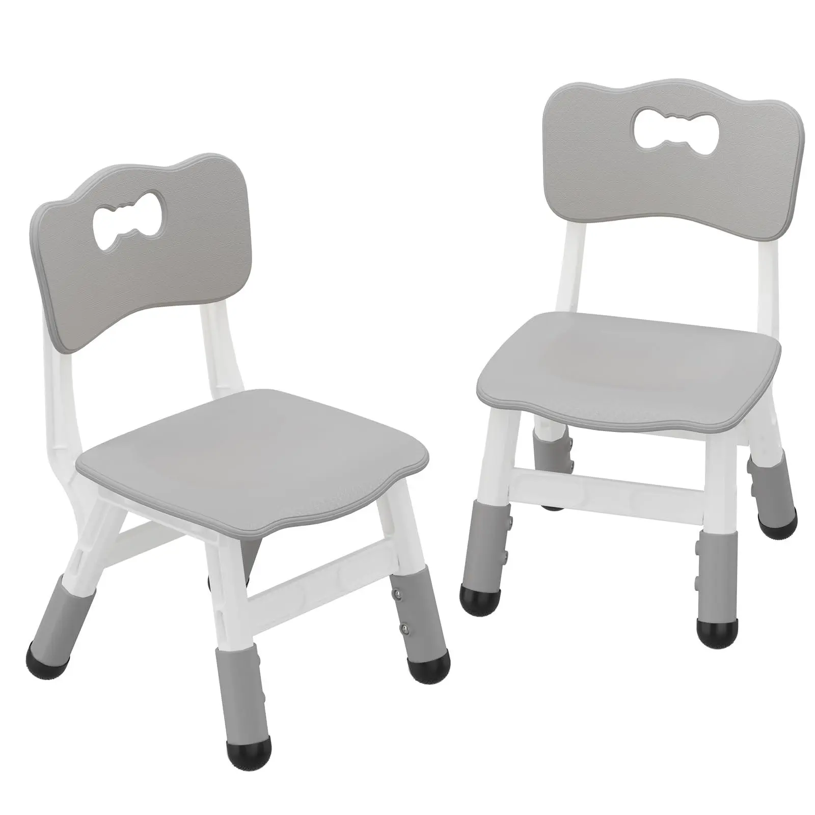 Kids Chair 4-Pack, 3-Level Height Adjustable Toddler Chairs for Ages 2-6, Plastic Children's Chairs for Home, Classroom & Nursery, Indoor Use, Gary