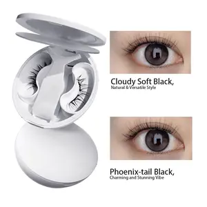 Magnetic Eyelashes Kit, Reusable Natural False Lashes with Applicator, No Glue Needed, Soft Magnetic Lashes