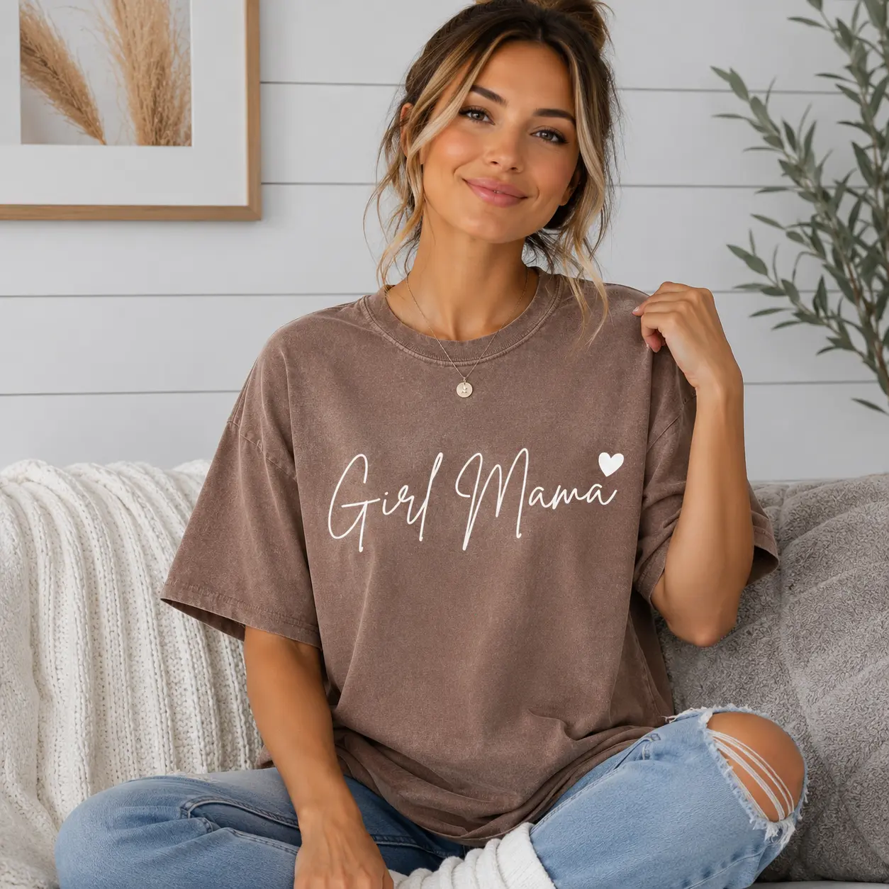 Girl Mama Shirt Mothers Day Gifts for Mom to be Trendy Mom Shirt Mom Life Tee Mom Birthday Gift Cute Mom Tee Mama Gifts for New Mom Tshirt wholesale apparel