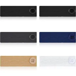 6 count Adjustable Button Extenders for Jeans, Elastic Maternity Pants Extender for Women, Men, , 3 Button Holes  Pants Extender, Versatile Waistband Extenders for  Jeans