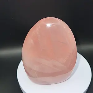 Natural Star Flash Rose Quartz Crystal Free Form
