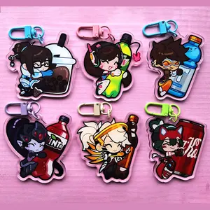 Overwatch Drinks Keychains | Acrylic Charm