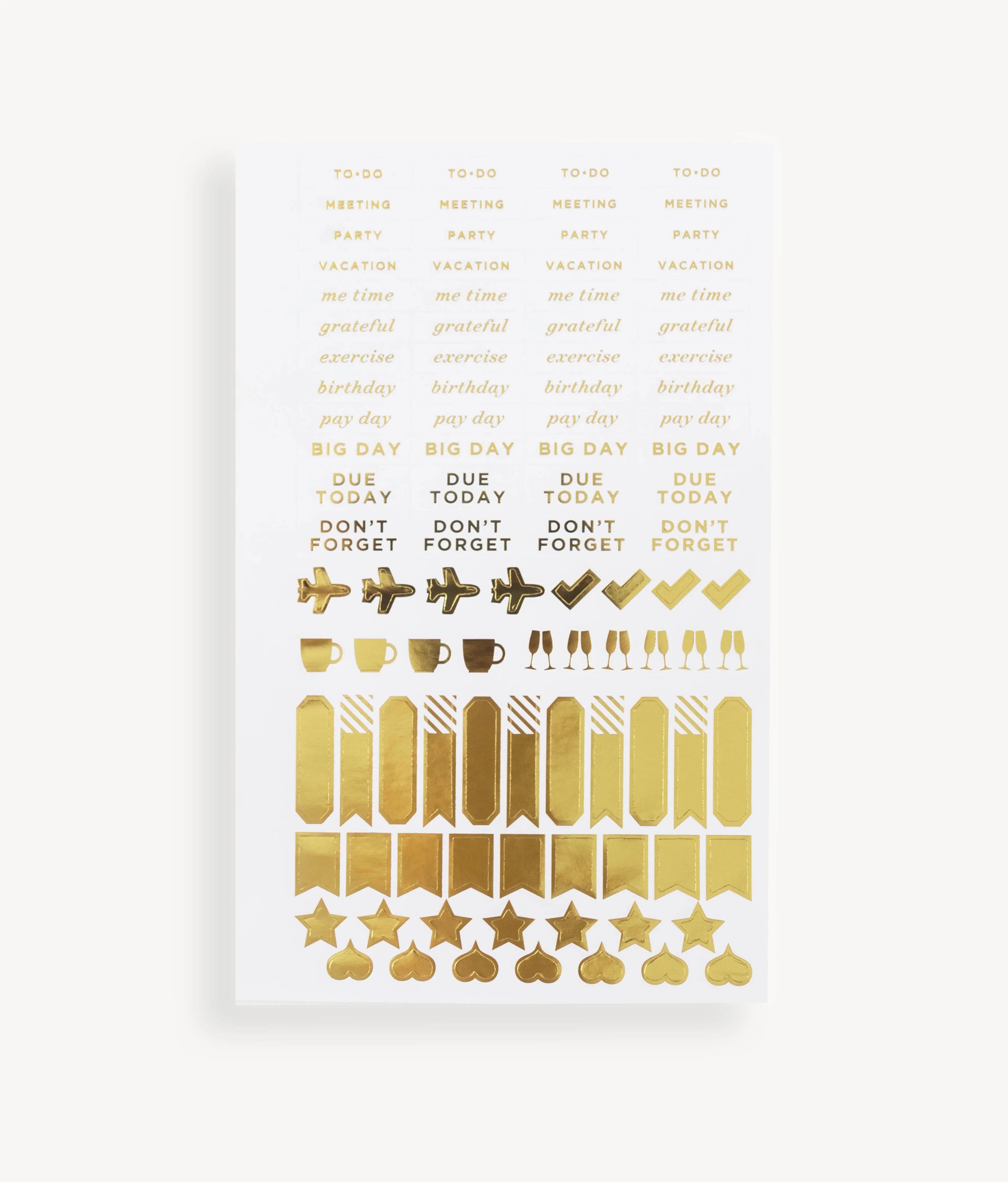 Flagship Mini Gold Stickers