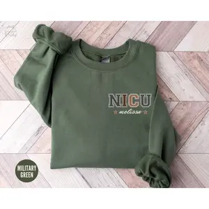 Custom NICU Sweatshirt, Neonatal Nurse Retirement Gift, Icu Sweater, Personalized RN Nurse Practitioner Crewneck, Nursing School Graduation