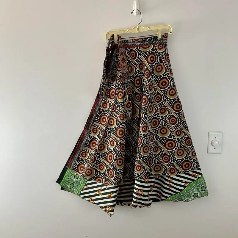 Reversible Maxi Wrap Skirt One Size