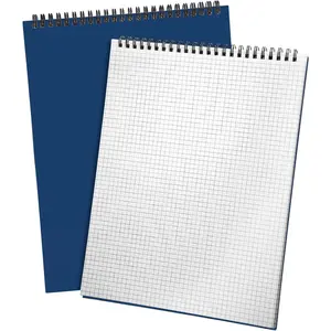 2 Pack Top Spiral Graph Paper Notebooks 8.7 X11.4 Inch A4 Grid Paper Notepad 70 Sheet Memo Steno Pad for Engineering Writing Sketching Drawing School Office Supplies (Dark Blue)