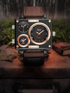 men's business fashion square dial quartz watch, with box, 2024 new style fashion multifunction watch for party, trendy all-match & exquisite watch for birthday gift