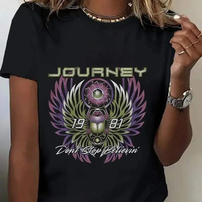 Trendy Women's Graphic Tee - Short Sleeve, Crew Neck, Eco-Friendly Cotton funny graphic tees,oversized tshirt women,shirts women,vintage graphic tees,women's graphic tees