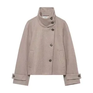 Songling Women's Bestseller French-Style Minimalist Stand Collar Jacket