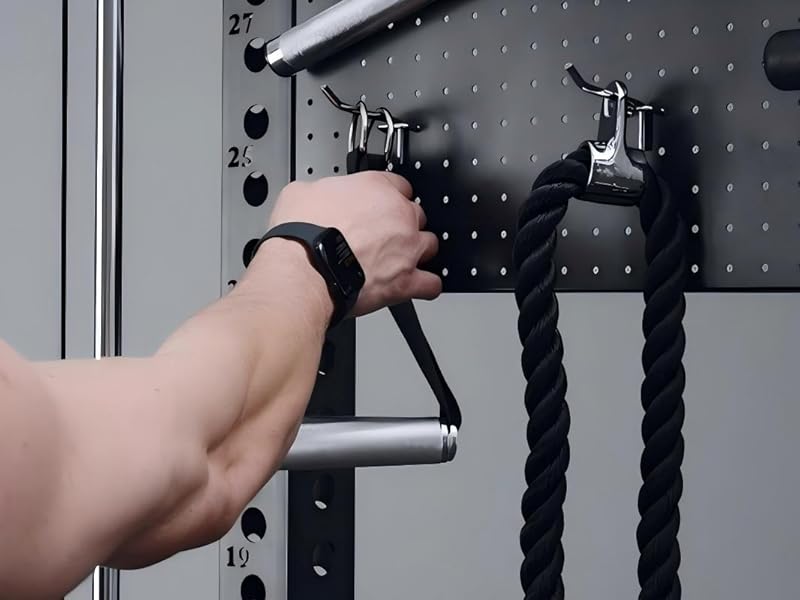 Mikolo Anubis-2.0 Smith Machine, 2000LBS Power Cage with LAT Pulldown&Cable Crossover, Multi-Function Trainer with Aluminum Pulley System for Fitness Home Gym