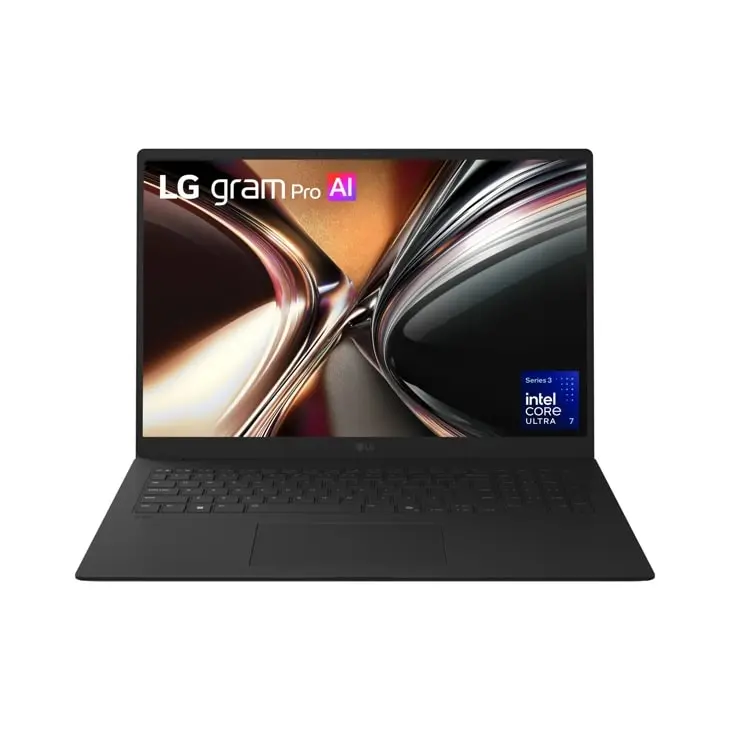 LG gram Pro 17 Inch Copilot+ PC, Windows 11 Home, Lightweight Dual AI Touchscreen Laptop, Intel® Core™ Ultra 7, 32GB RAM, 1TB SSD, Black