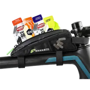 Speedfil SP2 Bicycle Frame Storage Bag, Bolt on or Strap to Top Tube, Side Mesh Pockets