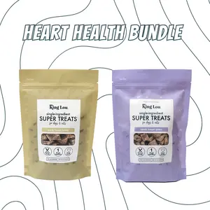 Heart Health Treats Bundle, USA 100% Sourced and Produced, Healthy Single-Ingredient Human-Grade Natural Treats for Dogs and Cats- Exclusive Bundle Pack