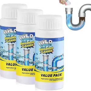 3 count  Tornado Sink and Drain Cleaner,  Sink and Drain Cleaner,  Tornado Pipe Dredge,  Foaming for Kitchen, Toilet Pipeline Quick Cleaning Tool