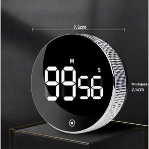 Rotating Magnetic Digital Timer | Dual Countdown Count Up Alarm | Heavy Duty Cooking Baking Tool