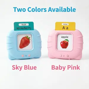 KIDGENIUS Toddler Bilingual Flash Card Machine, Screen-Free Educational Toy with 112 English-Spanish Flash Cards for Kids 2-6