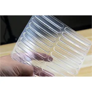 20 count Wall Bumpers to Protect Walls,Refrigerator Door Protector, Clear Bumpers Stop Cabinet Door from Hitting Walls.2.75 * 0.4 * 0.1inch(L*W*T)