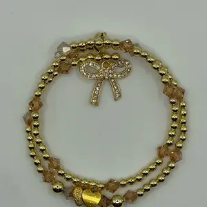 Live Claim Made to Order KimMeVibe Double Stack Bracelet with removable Charm(Pictures are examples) We create the bracelet together live!