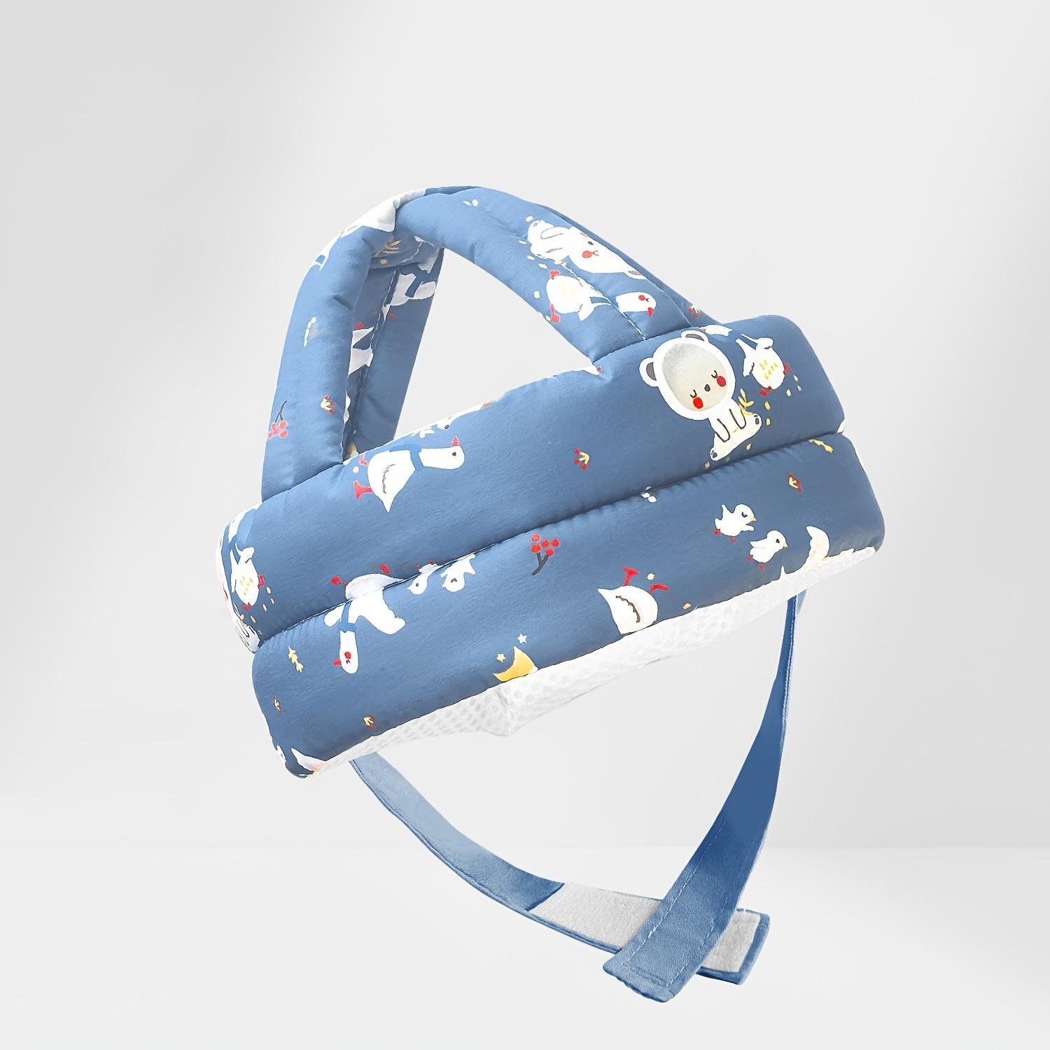 Baby Head Protector Hat - 1pc Cute Cartoon Caps with Designs, Adjustable for 6-24 Months Toddlers, Outdoor Play Walking Safety Essential, Grows with, Ideal Halloween Gift