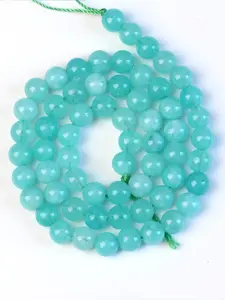 Natural Amazonite Gemstone Beads for Jewelry Making, Polished Round Loose Beads, 4/6/8/10mm Semi-Transparent Quartz for DIY Bracelets & Necklaces, Beading Making