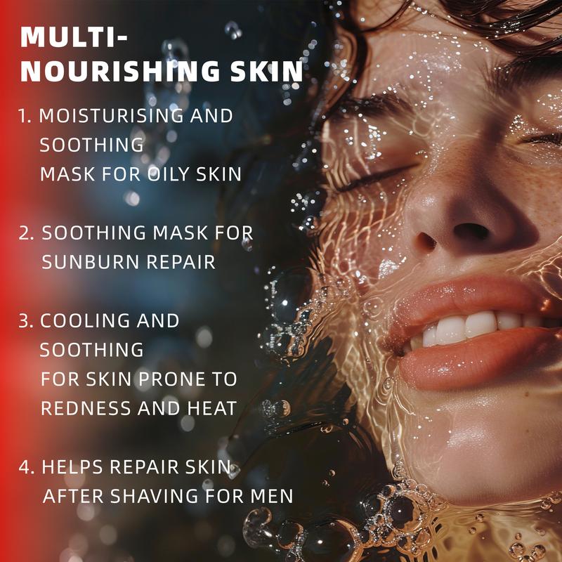 HKY Instant Soothing Facial Mask with Zinc PCA Oil Control Peony Bisabolol CoQ10 Antioxidant Redness Relief 12 Count 5g Each Calming Skin Repair