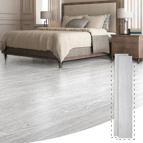 Art3d Peel and Stick Vinyl Floor Planks, 36 Pack Self Adhesive Wood Grain Flooring Tiles, Waterproof DIY Flooring for Bedroom, Kitchen & Living Room, 54 Sq Ft