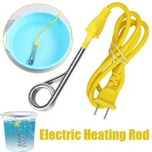 Mini 600W Electric Water Heater Instant Boiling Hot Water Milk Coffee Travel Hotel Portable Steel Heaters US Plug Steel Material Cup-Sized Design