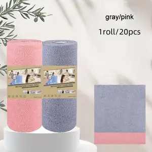 Reusable Microfiber Cleaning Wet Wipes, Home Kitchen Soft Cleaning Towel Rolls, Dishcloths, Multi-Functional Substitutes, Suitable for Living Room Bedroom Kitchen