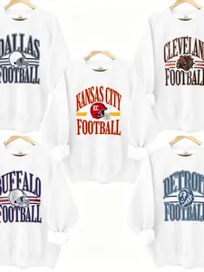 Vintage Full Team Soccer Crew Neck Sweatshirt, Home Game Pullover, Retro Football Tribute Design, Gift for Fans