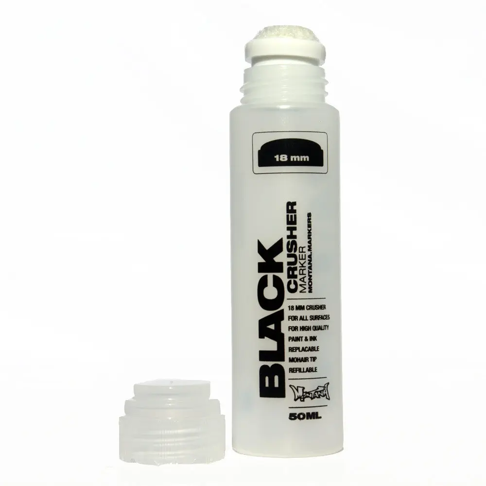 Montana BLACK Empty Crusher 18mm Refillable Squeeze Marker