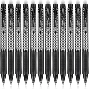 Erasable Pens, 12 count Medium Point 0.7mm Black Ink Eraserable Gel Pens for School, Journaling, & Office Writing Crossword Puzzles