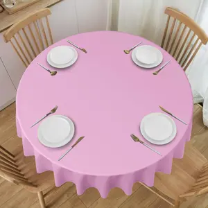 Coral Style Pattern Printed Tablecloth, Holiday Party Decorative Round Picnic Camping Table Cover, Vintage Farmhouse Kitchen Accessory Gift